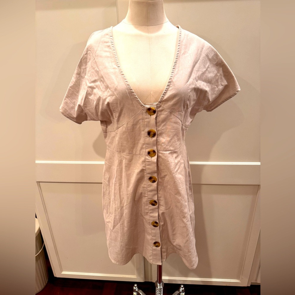 Chic ASOS V-Neck Button Dress